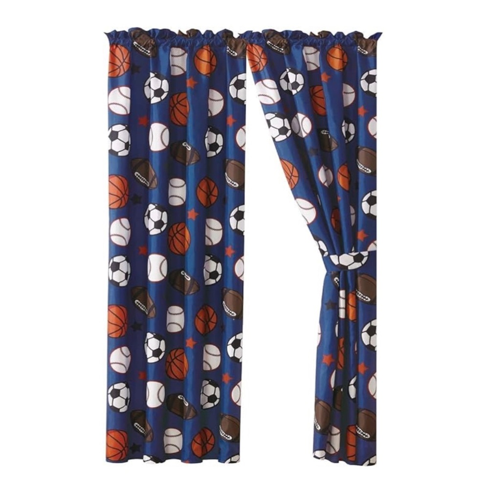 Sports bedroom curtains